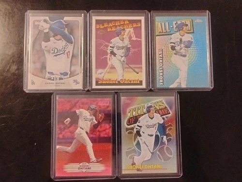 Shohei Ohtani Lot Of 10 Topps Baseball Cards With Inserts Chrome All Etch +
