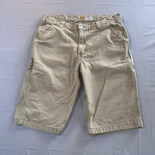 Carhartt Mens Relaxed Fit Canvas Work Shorts Khaki Tan 103110-253 Size 34