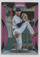 2019 Panini Prizm Tier II Pink Prizm Cionel Perez #185 0c6