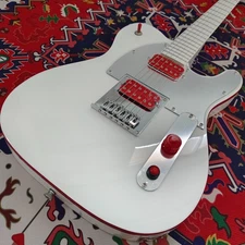 Tele Electric Guitar WHITE Color Mahogany Body Maple Fingerboard In USA SHIP