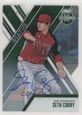 2017 Panini Elite Extra Edition Status Emerald Die-Cut 23/25 Seth Corry Auto xb2