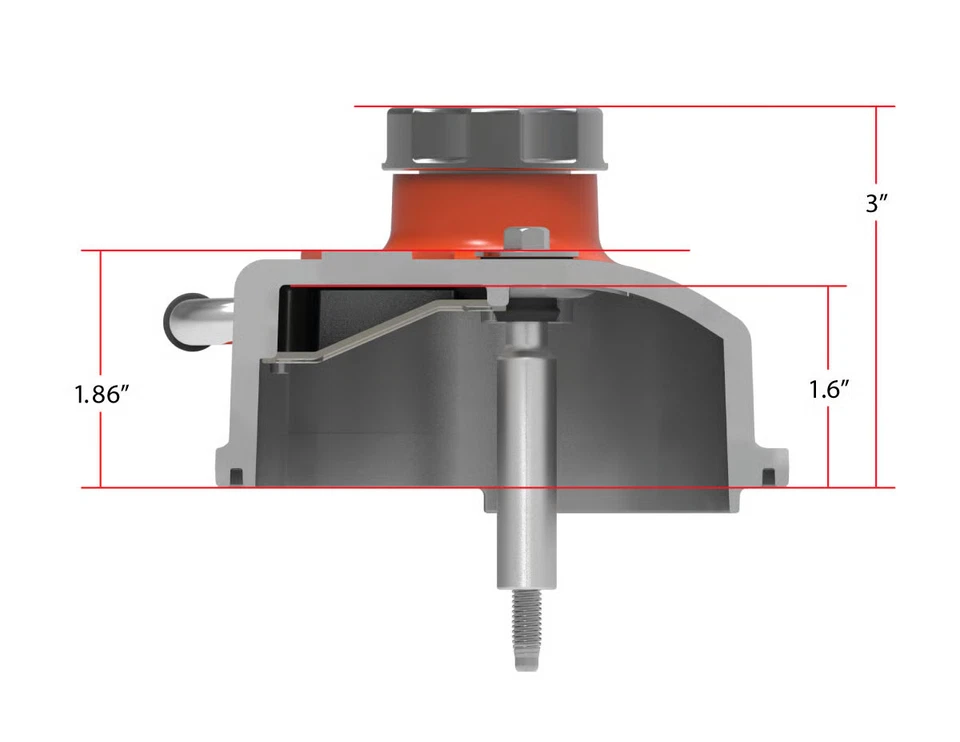 Holley 241-403 Tall LS Valve Cover with Bowtie/Chevrolet Logo - Factory Orange Foto 4 de 4