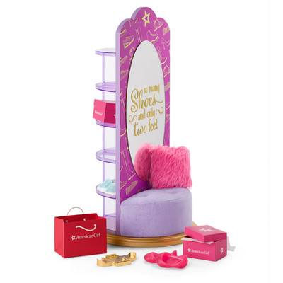 American Girl TRULY ME SO MANY SHOES STORAGE TOWER for 18'' Dolls NEW no doll