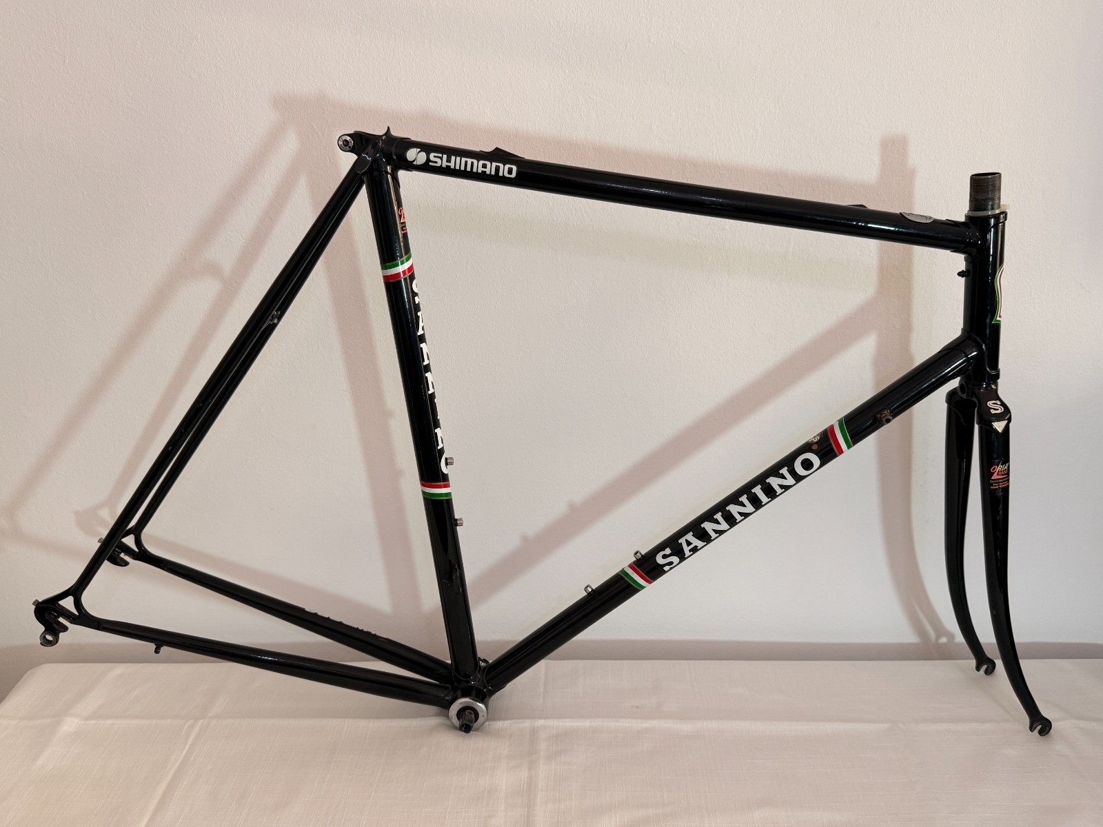 Telaio Bici Corsa Mauro Sannino TUBI Oria 54x56 Panto Road Bike Steel Frameset