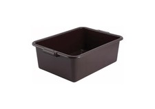 New Winco Dish Box Bus Tub Brown 21.5 x 15 x 7 Restaurant Kitchen Dishwasher
