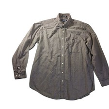 John Ashford Oxford Button Front Shirt XL Tall Classic Fit Modern Prep Classic