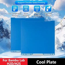 Double Sided Cold Build Plate PEI For Bambu Lab H2D / H2S 3D Printer Accessories