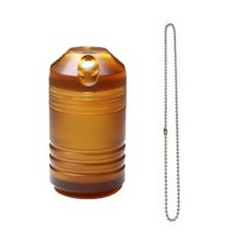 Titanium PEI Container with Keychain  Necklace,Waterproof Box, EDC Portable ...