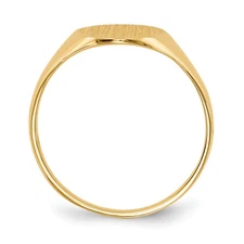 14k 9.5x11.0mm Closed Back Signet Ring RS101