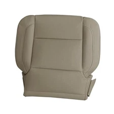 Driver or Passenger Side Bottom Replacement Leather Seat Cover Tan Tan-Leather