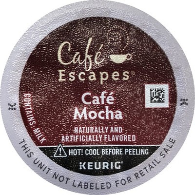 Single Cup Coffee CAF Cafe Mocha - 12 Count K-Cups CAF Esca[ES,(Green Mountai...