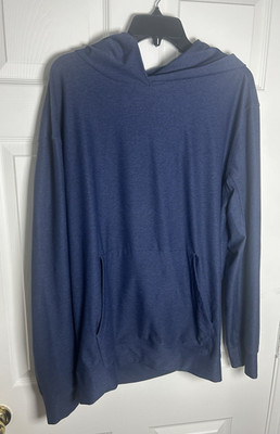 Outdoor Voices Men's Navy Blue Long Sleeve Hoodie Size Large - Made in USA