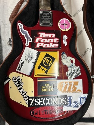 Epiphone Les Paul 100 80's 90's - Cherry Burst “Sticker Bomb”💣 | eBay