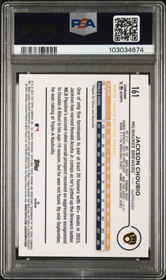 2024 Topps Chrome - Jackson Chourio #161 Negative Refractor (RC