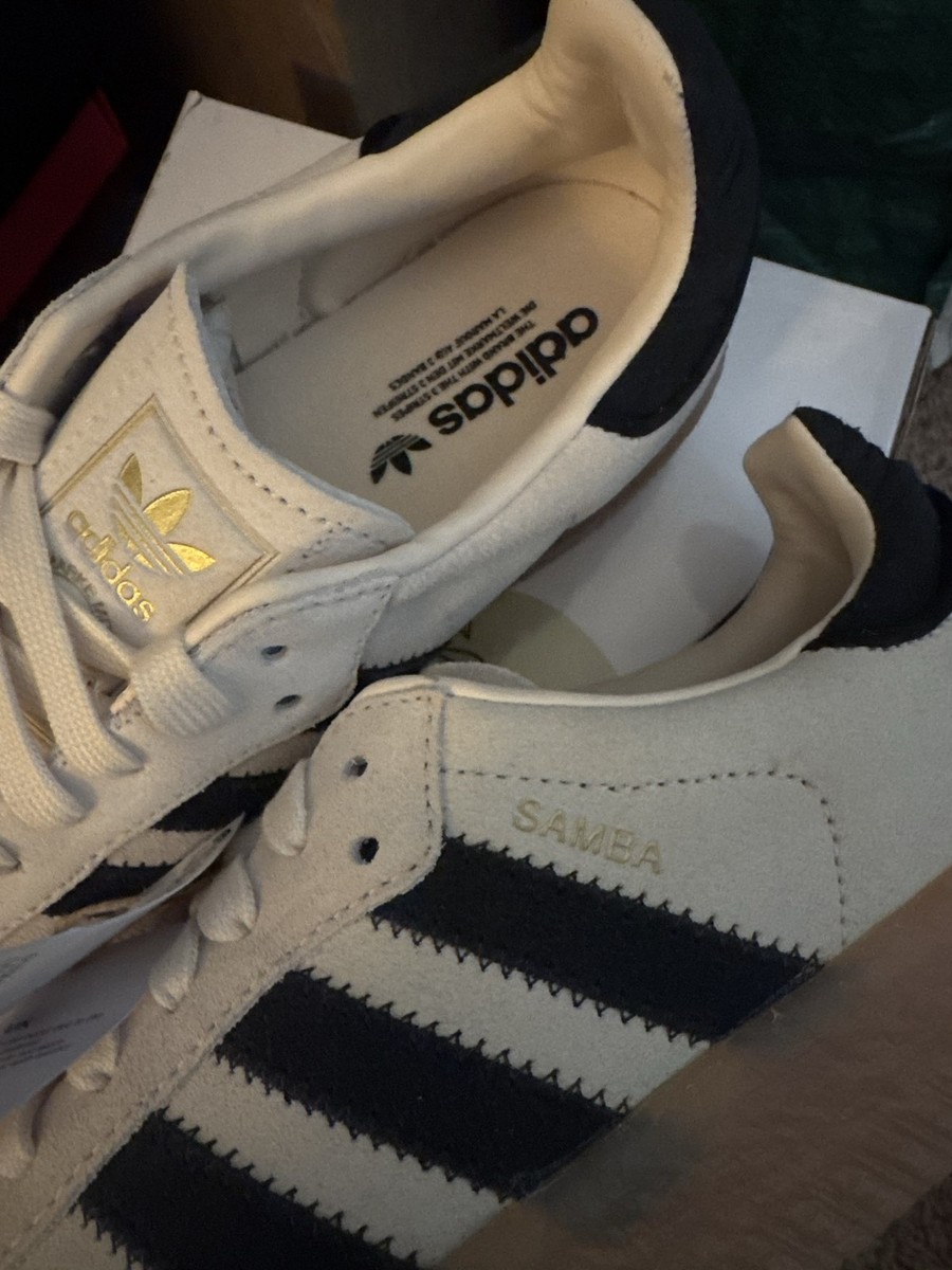 Adidas Sambae W Sneakers JR1437 White Black Gum Women's 6 | eBay
