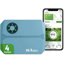 HiOazo WiFi Irrigation Controller 4-Zone Smart Remote Control & Monitoring
