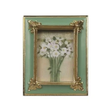 WINPLUS+ Vintage Picture frame 2.5x3.5 Luxury Antique Green Photo Frame With ...