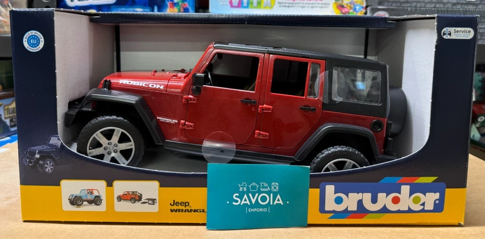 BRUDER 02525 - scala 1:16 - JEEP WRANGLER UNLIMITED RUBICON - NUOVO - SIGILLATO - Immagine 2 di 4