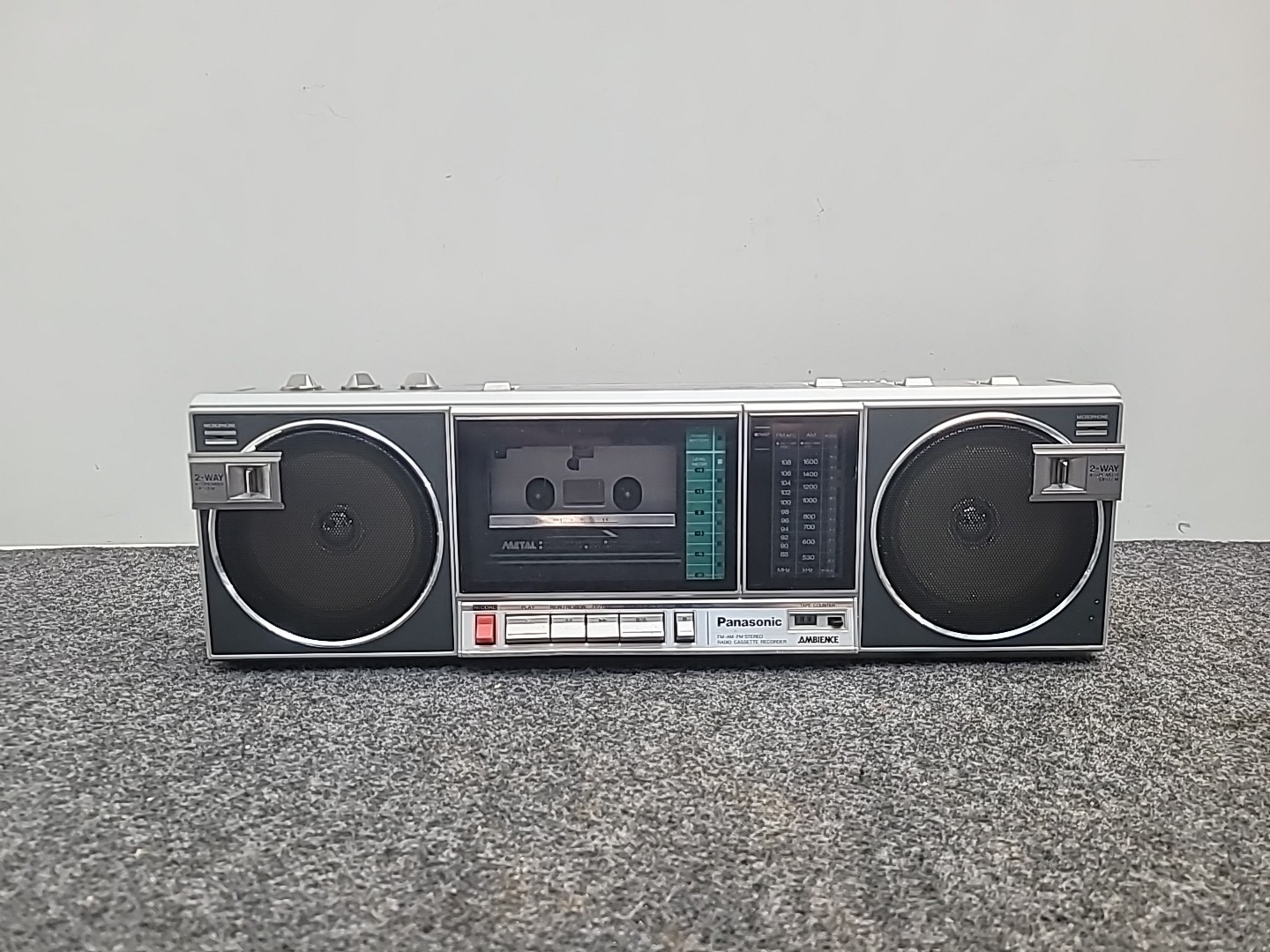 Panasonic RX-F15 Vintage Boombox AM/FM Radio Cassette Recorder (No