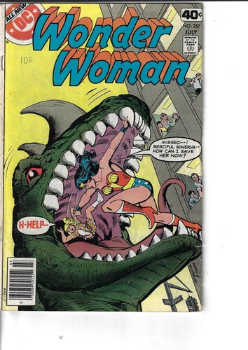 Wonder Woman 257 Multi Man impossible Crimes VG/F 1979 Glossy