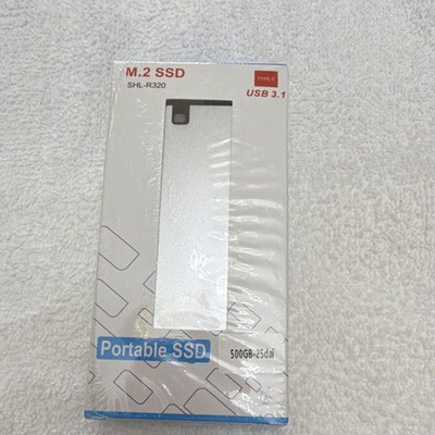 SHL-R320 Portable External SSD 500GB M.2 Silver USB 3.1 Type-C