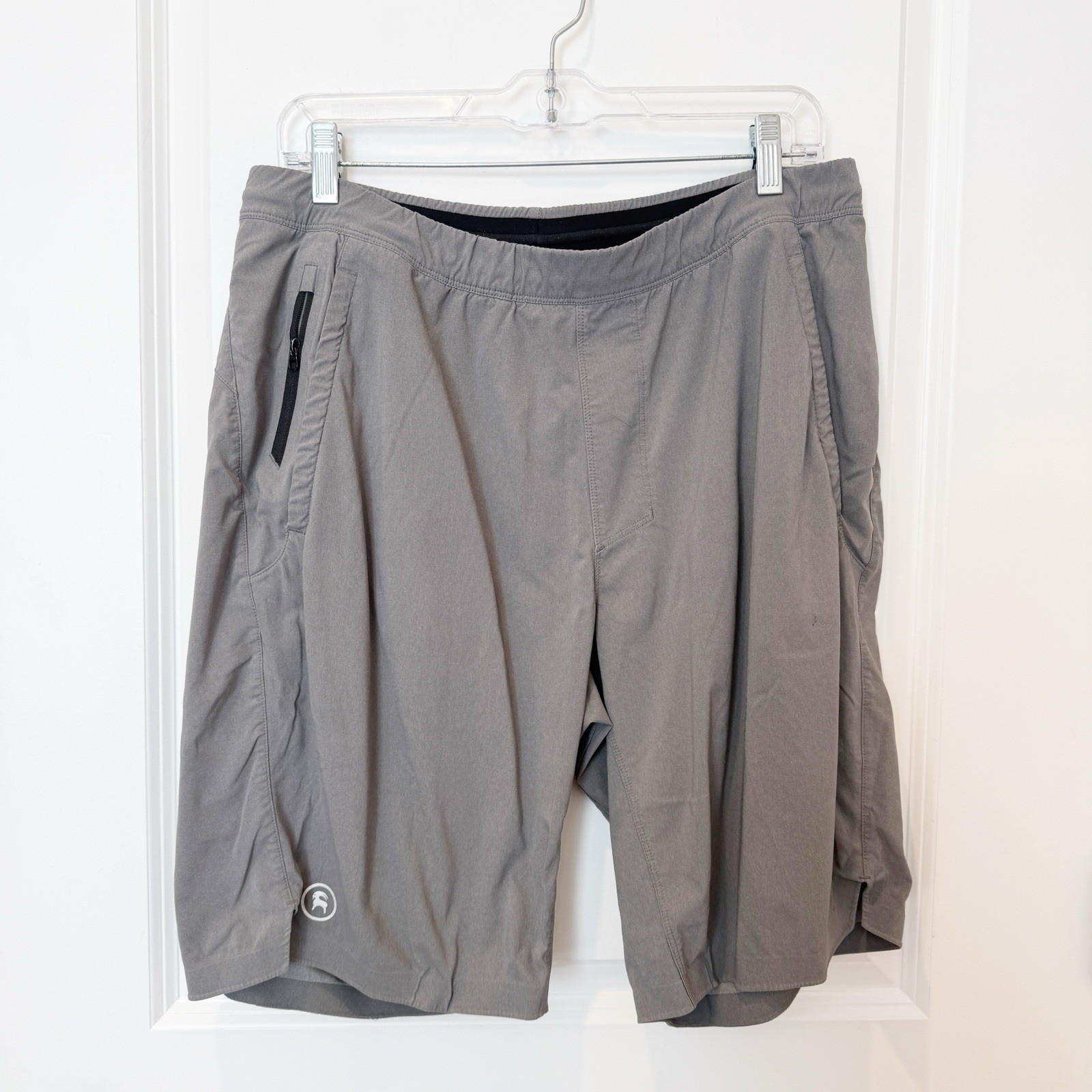 Backcountry Mens Quick Dry Gray Shorts Biking Athletic Sports Outdoors