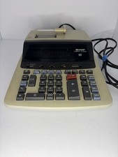 Sharp Compet VX 2652H Electronic Calculator Printer 12 Digit Gray Tested Working