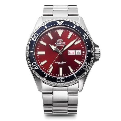 Orient Mako Automatik Taucheruhr RN-AA0003R Herren rot - Modell JDM mit Garantie