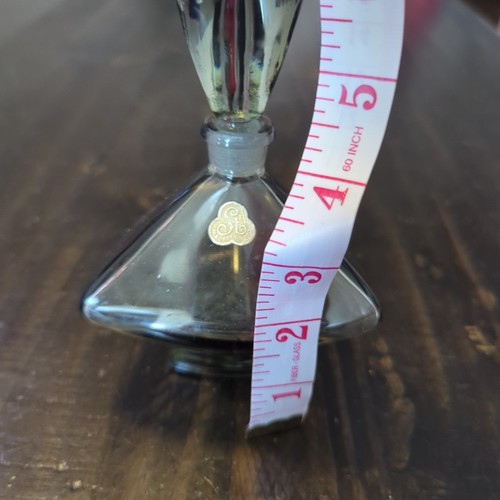 RARA bottiglia profumo grigio fumo Austin vetro tappo decagonale - Foto 8 di 8