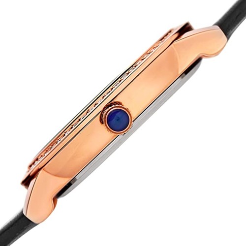 Burgi Véritable Diamant Accents Fleur Nacre Montre Femmes BUR159BKR - Photo 3 sur 4