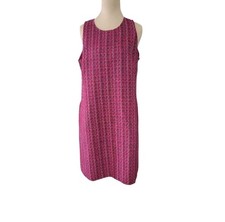 J Crew Factory Women's Berry And Brown Medley Shift Dress - Size 10