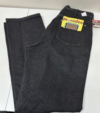 Vintage WRANGLER Western Cowgirl Rodeo High Rise Black Denim Jeans 30 x 32 NOS