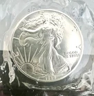 1989 American Silver Eagle 1 Oz Silver Dollar BU Coin Uncirculated Toning Spot