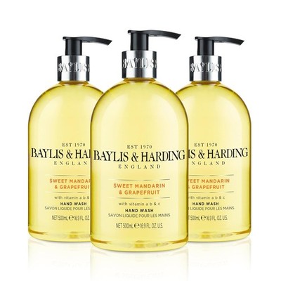 Baylis & Harding - Süßer Mandrin und Grapefruit Handwäsche, 3er Pack (3 x 500