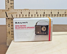 Bauhn Mini Retro Bluetooth Speaker Portable Vintage Design Wireless Audio