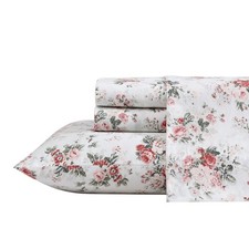   Full Size Sheet Set, Crisp  Lightweight Cotton Percale Bedding with Fitted...
