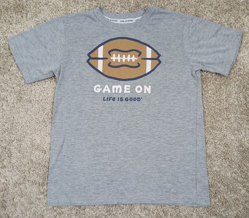 Life Is Good Boys Tshirt Size 12 Game On Short Sleeve
