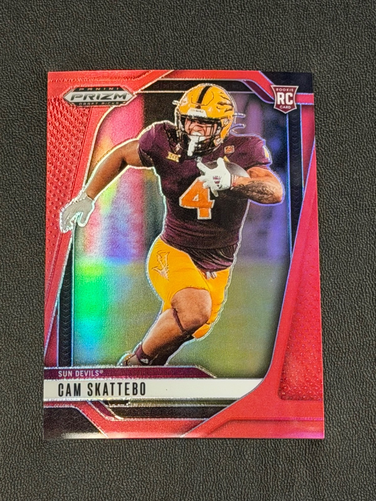 2025 PRIZM DRAFT PICKS #9 CAM SKATTEBO RED /399 RC ASU