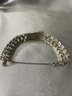 Coro Bracelet/Articulated/Retro Buckle Motif. Textured Enamel With Safety Chain. — photo 8