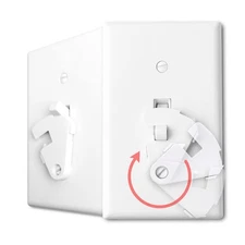 Toggle Light Switch Guard, ILIVABLE Child Proof Plate 2 Pack, White 