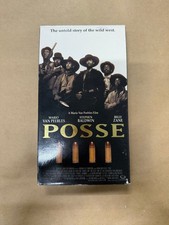 POSSE VHS 1993 Western Action Mario Van Peebles Stephen Baldwin Billy Zane Film