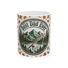 Funny Father’s Day Mug for Dad, Best Dad Ever Coffee Cup, Gift from Kids, 11 oz