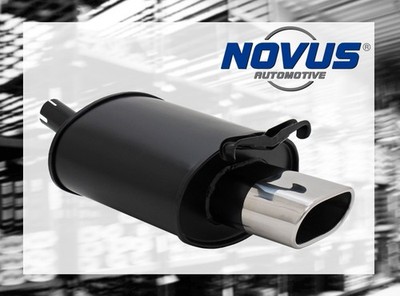 NOVUS Sportauspuff Gruppe N ESD 75 x 135mm Oval für Mercedes SLK R 170 R170