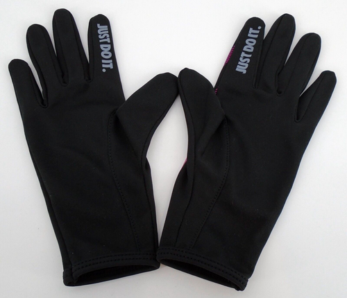 Nike Lightweight Gloves Women's XS Swift Running DRI-Fit Black/Fireberry - Picture 3 of 4