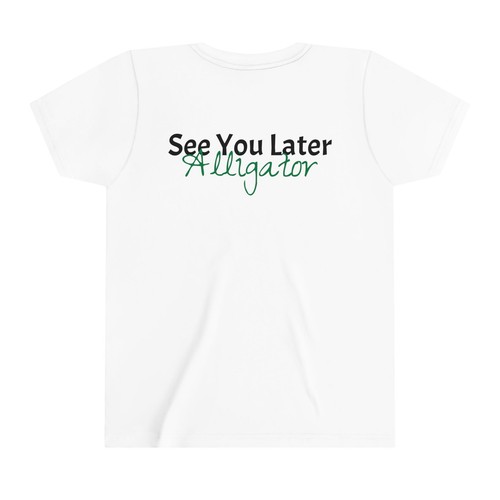See You Later Alligator Graphic Boys Girls Shirt Original Youth Short Sleeve Tee - Picture 5 of 33