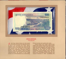 Most Treasured Banknotes Indonesia 1000 Rupiah 1980 P 119 UNC Consecutive Low #