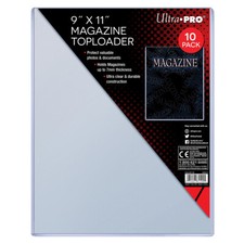 9" X 11-1/4" Thick Magazine Toploader 10-Count 