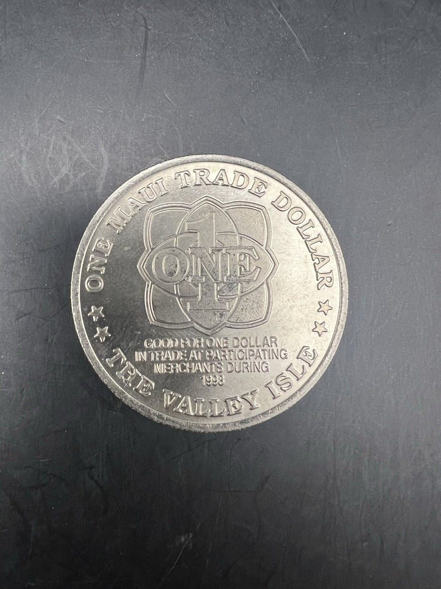 マーティン　トリプルオーワン「OOO-1 1998年」made in usa 1998 MAUI NO KA OI One Maui Trade Dollar - The Valley Isle - Whale