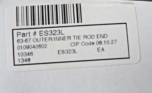 Part# ES323L 63-67 OUTER/INNER TIE ROD END - new - opened - Picture 5 of 5