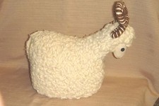 REAL WOOL RAM / SHEEP / LAMB / GOAT DOLL from ISRAEL